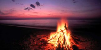Self-Feeding Campfire